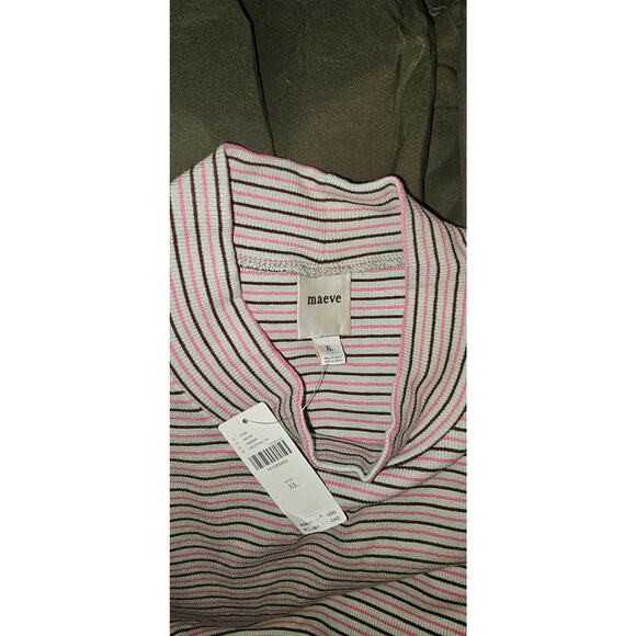 New Anthropologie Maeve Belted Twofer Bubble Mini Dress $158 X-LARGE Neutral - Picture 5 of 5